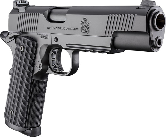 Springfield Armory PC9125LR 1911 TRP 45 ACP 8+1 5 Black Match Grade Barrel, Black Cerakote Serrated Carbon Steel Slide & Frame w/Pic Rail & Beavertail, VZ Hydra G10 Grip, Pistol