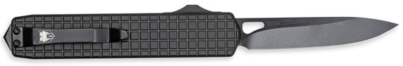 CobraTec Knives Mamba Large Plain Black TiCN D2 Steel Blade/4.75 Black Textured Aluminum Handle, Knife