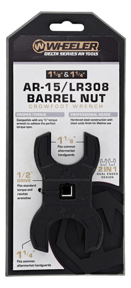 Wheeler 1199467 Barrel Nut Crowfoot Wrench Black Steel