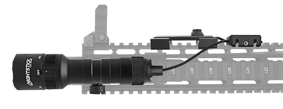 Nightstick LGL180IR Dual-Beam Long Gun Light Kit with IR Illuminator Black Anodized Hardcoat 1100 Lumens White LED 940 nM Infrared