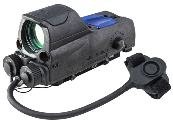 Meprolight USA 0687743 MOR PRO Black 1 x 30 mm 2.2 MOA Dot/Bullseye Reticle Green & IR Laser