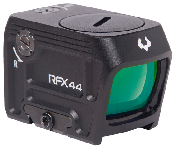 Viridian 9810109 RFX44 Black 1 x 21 mm x 16.5mm 5 MOA Green Dot ACRO/Glock MOS Footprint