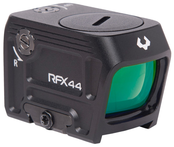 Viridian 9810112 RFX44 Black Anodized 1 x 21 mm x 16.5 mm 5 MOA Green Dot ACRO Footprint/Pic Low Mount