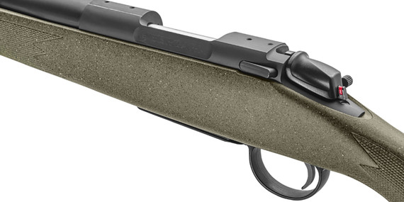 Bergara B14LM1013C B-14 Hunter 7mm PRC 3+1, 22 Graphite Black Cerakote #4 Tapered Steel Barrel, Graphite Black Cerakote Steel Receiver, Green Speckled Fixed w/SoftTouch Synthetic Stock, Rifle