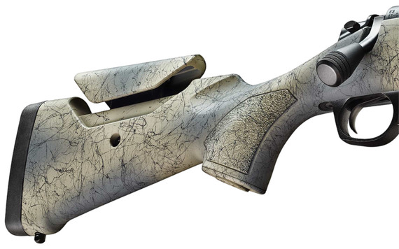 Bergara B14LM808 B-14 Wilderness Sierra 300 PRC 3+1 22 Sniper Gray Cerakote #5 Fluted Threaded Barrel, Sniper Gray Cerakote Steel Receiver, Wilderness Camo w/Black Webbing Fixed w/SoftTouch Synthetic Stock, Rifle