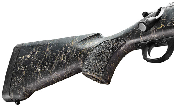 Bergara B14S903 B-14 Stoke Compact 243 Win 4+1 20 Graphite Black Cerakote Contour Threaded Barrel, Graphite Black Cerakote Drilled & Tapped Stainless Steel Receiver, Fixed Sporter Soft Touch Black Webbed Tan Synthetic Stock, Rifle