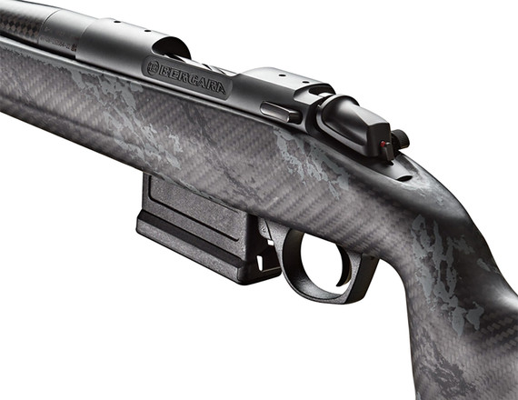Bergara B14SM759CF B-14 Crest 6.5 PRC 3+1 20 Sniper Gray Cerakote #5 Contour Threaded Barrel, Sniper Gray Cerakote Steel Receiver, Black & Gray Sponge Fixed Carbon Fiber Stock, Rifle