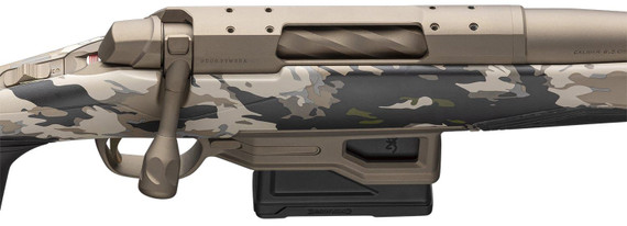 Browning 036011282 X-Bolt 2 Speed Long Range SR Full Size 6.5 Creedmoor 6+1 24 Burnt Bronze Cerakote Fluted Sporter SR Barrel, Drilled & Tapped/X-Lock Mount Steel Receiver, Vari-Tech w/Adj Comb & LOP w/Pic Rail Ovix Camo Synthetic Stock, Rifle