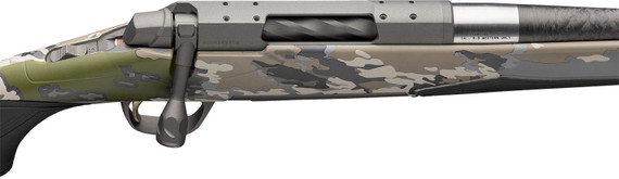 Browning 036034294 X-Bolt 2 Speed SR Full Size 6.5 PRC 3+1 24 Black Heavy, Sporter Threaded Barrel, Tungsten Gray Cerakote Drilled & Tapped/X-Lock Mount Steel Receiver, Vari-Tech w/Adj Comb & LOP Ovix Camo Synthetic Stock, Rifle
