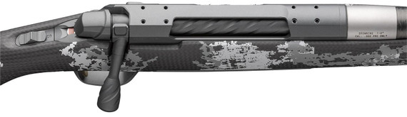 Browning 036039299 X-Bolt 2 Mountain Pro 6.8 Western 3+1 24 Tungsten Gray Cera Heavy, Sporter Threaded BBL, Tungsten Gray Cera Drilled & Tapped/X-Lock Mount  Receiver, Fixed w/Textured Grip Panels Accent Graphics Carbon Fiber Stock, Rifle