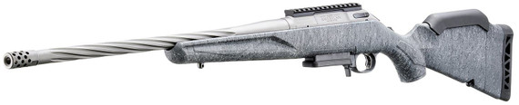 Ruger 46903 American Gen 2 7mm-08 Rem 3+1, 20 Gun Metal Gray Cerakote Spiral Threaded Barrel, Gun Metal Gray Cerakote Receiver w/Pic Rail, Gray Splatter Adj Synthetic Stock, Rifle