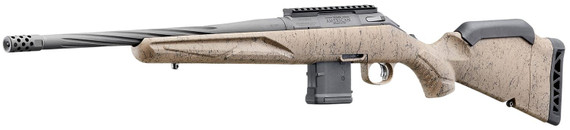 Ruger 46919 American Ranch Gen II 223 Rem/5.56 NATO 10+1 16.10 Cobalt Cerakote Spiral Threaded Barrel, Pic Rail Steel Receiver, Flat Dark Earth Splatter Adj Synthetic Stock, Rifle
