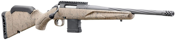 Ruger 46919 American Ranch Gen II 223 Rem/5.56 NATO 10+1 16.10 Cobalt Cerakote Spiral Threaded Barrel, Pic Rail Steel Receiver, Flat Dark Earth Splatter Adj Synthetic Stock, Rifle