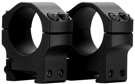Mdt Sporting Goods Inc 103549BLK Scope Rings Scope Ring Set Black Anodized Aluminum 34mm Tube High Picatinny
