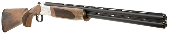 ATI ATIGKOF28SVE Cavalry 28 Gauge Break Open 2.75 2rd, 26 Matte Blued Over/Under Vent Rib Barrel, Silver Engraved Aluminum Receiver, Fixed Oiled Turkish Walnut Walnut Stock, Shotgun