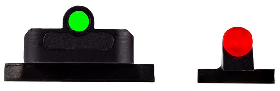HiViz MPFD21 FastDot H3 Sight Set for S&W M&P Red Fiber Optic Front Sight-Green Tritium Rear Sight