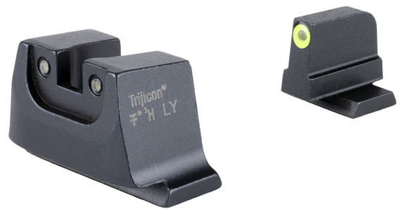 Trijicon SA240C601149 Suppressor/Optic Height Sights Green/Tritium Yellow Outline Front Sight-Green/Tritium Black Outline Rear Sight Smith & Wesson M&P C.O.R.E./ M&P M2.0, Handgun Sight