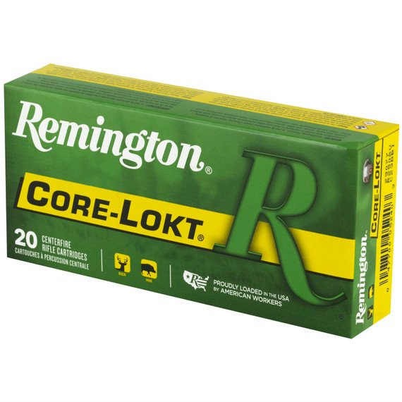 Remington Core Lokt, 250 Savage, 100 Grain, Pointed Soft Point, 20 Round Box 29077