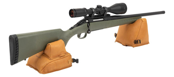 Allen 15125 Shooting Rest Combo Filled Front & Rear Light Brown Leather
