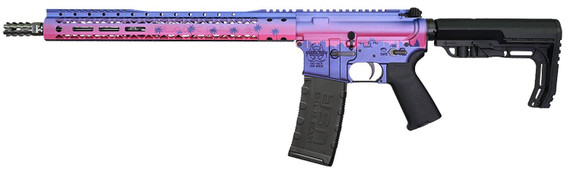 Blk Rain Ordnance BRO23120701 Spec15 Miami Nights 223 Rem/5.56 NATO 30+1 16 Stainless  BBL, Miami Cera Optic Ready Alum Receiver, 15 Slim M-LOK Handguard, 6 Position MFT Minimalist Blk Synthetic Stock, Blk Magpul MOE Grip, Rifle