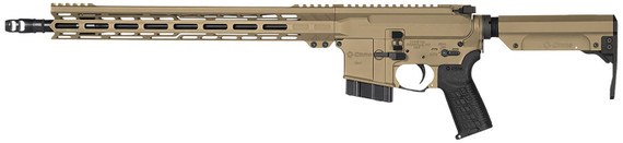 CMMG 28A670CCT Resolute MK4 22 ARC Black Nitride Threaded Barrel, Coyote Tan Cerakote Pic Rail Aluminum Receiver, M-LOK Handguard, Black Synthetic CMMG 6 Position RipStock, Zeroed Drop-In Single Stage Trigger, Black Poly Grip, Rifle