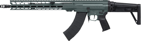 CMMG 86AD60BCG Dissent MK47 7.62x39mm 30+1 (2) 16.10, Charcoal Green Rec/15 M-Lok Handguard, Side Charging Handle, Black Side Fold Stock & Zeroed Grip, Muzzle Brake, 60/90 Ambi Safety, Adj. Gas Block, Rifle