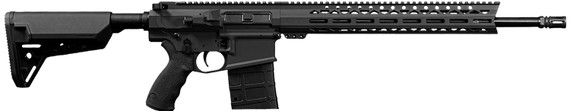 Live Free Armory LFHUN81001 Hunter 7.62x51mm NATO 10+1 18 Heavy Threaded Steel Barrel, Black Cerakote M4 Flat Top w/Feed Ramps Aluminum Receiver, Black Poly 6 Position Collapsible Magpul SL-S Stock, Rifle