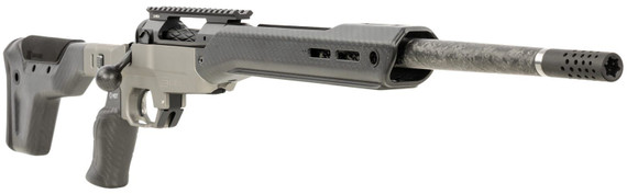 Savage 58146 110 Ultralite Elite Full Size 308 Win 3+1 18 Carbon Fiber Threaded Barrel, Blackout Cerakote Stainless Steel Pic Rail Receiver, MDT HNT26 Gun Metal Gray Chassis, Black Carbon Fiber Grip, Right Hand, ARCA Rail, Rifle