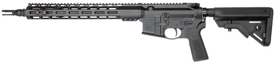 Sons Of Liberty Gun Works BROADSWORD896MAX16 Broadsword 6mm MAX Black Hardcoat Anodize Pic Rail Receiver, M-LOK Handguard, B5 Bravo Black Synthetic Stock, Rifle