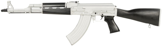 Zastava Usa ZR7762CSB ZPAPM70 7.62x39mm 30+1 16.30 Black Chrome Lined Steel Barrel, Silver Receiver, Black Poly Handguard, Fixed Dark Walnut Synthetic Stock, Rifle