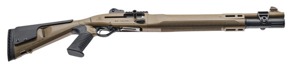 Beretta J131M2TP18F 1301 Mod 2 Tactical 12 Gauge 3 7+1 18.50, FDE, Synthetic Furniture, Synthetic Pistol Grip Stock with M-Lok Forend, Ghost Ring Sight, Optics Mount, Pro-Lifter Port, Oversized Controls, Semi-Flat Tac Trigger, Tactical Shotgun