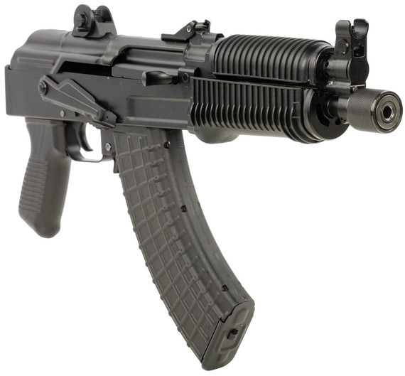 Arsenal SAM7K55 SAM7K 7.62x39mm 30+1 8.50 Black Steel Threaded Barrel, Poly Handguards, Black Aluminum Forged & Milled Receiver, Mounted 1913 Pic Rail, Black Poly Grips, Tactical Pistol