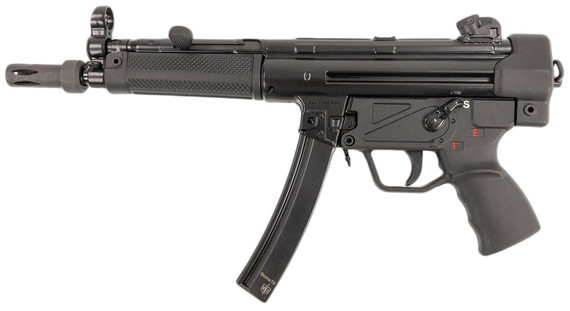 MAC 12750004 5 9mm Luger 30+1 8.90 Black Phosphate Steel Threaded Barrel, Black Phosphate Optics Ready Receiver/Frame, Black Grip, Ambi, Tactical Pistol