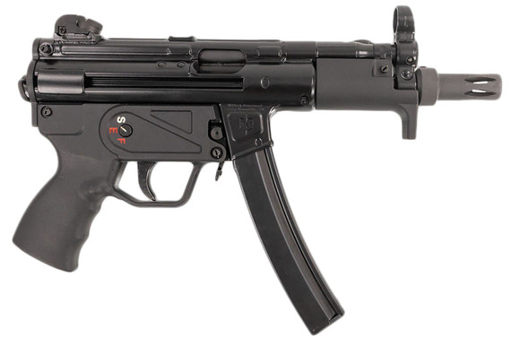 MAC 12750005 5K 9mm Luger 30+1 5.80 Black Phosphate Steel Threaded Barrel, Black Phosphate Optics Ready Receiver/Frame, Black Grip, Ambi, Tactical Pistol