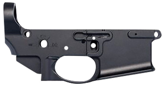 Sons Of Liberty Gun Works BROADSWORDLR Broadsword Ambi Stripped Lower Receiver Black Anodized Aluminum, Ambi Controls, Flared Magwell, Fits Mil-Spec AR-15