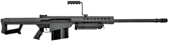 Barrett 13316 M82A1 50 BMG 10+1 29 in Chrome-Lined Fluted Barrel, Black Cerakote Steel Receiver, Fixed Synthetic Stock w/Sorbothane Recoil Pad, Includes Hard Carry Case, Rifle