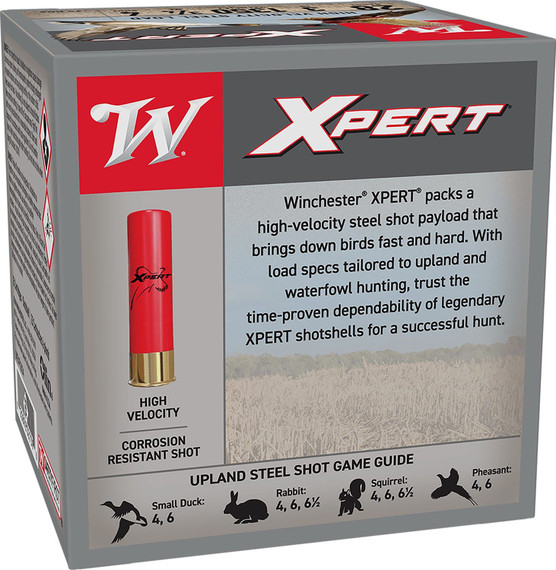 Winchester Ammo WEXP2834 Xpert High Velocity 28Gauge 3 3/4oz 4Shot 25 Per Box/10 Case, Shotshell Steel Loads