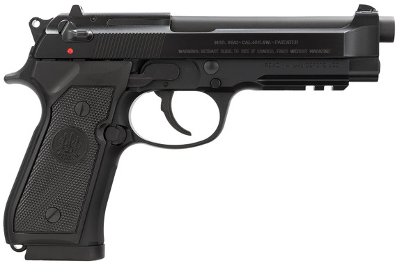 Beretta J9A4F11 96A1 40 S&W 4.90 in Barrel 10+1, Black Bruniton Alloy Frame, Serrated Steel Slide & Polymer Grip, Pistol