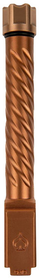 Ballistic Advantage BAPSG175T3R Premium Series Threaded/Spiral Fluted, 9mm Luger, Copper PVD, Fits Glock 17 Gen 5