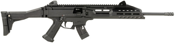CZ-USA 91368 Scorpion EVO 3 22 LR 10+1 16 Black Threaded Steel Barrel, Pic Rail Receiver, M-LOK Handguards, Black Fold/Telescoping Stock, Black Poly Grips, Rimfire Rifle