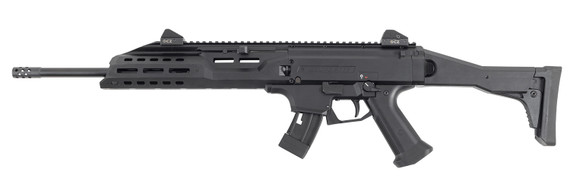 CZ-USA 91368 Scorpion EVO 3 22 LR 10+1 16 Black Threaded Steel Barrel, Pic Rail Receiver, M-LOK Handguards, Black Fold/Telescoping Stock, Black Poly Grips, Rimfire Rifle