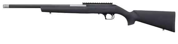 Magnum Research SBA17HMH Magnum Lite 17 HMR 19 Black Steel Threaded Barrel, Black Fixed Hogue OverMolded Stock, Rimfire Rifle