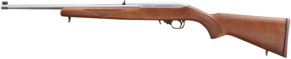Ruger 31275 10/22 75th Anniversary Sporter 22 LR 10+1 18.50 Satin Stainless Steel Barrel & Receiver, Walnut Fixed Stock, Scope Base Adapter, Rimfire Rifle
