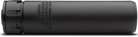 Advanced Armament 65005 Ranger 5 22 Cal (5.56mm) Black Stainless Steel/Inconel, 1/2 in-28 tpi DT Mount