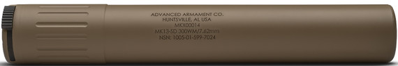 Advanced Armament 65008 MK13-SD 30 Cal Rated Up To 300 Win Mag, FDE Titanium, 90T Taper Mount