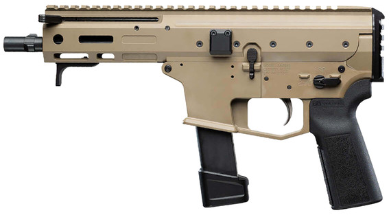 Angstadt AAMDP29PF6 MDP-9 27+1 6 Black Melonite Threaded Barrel Flat Dark Earth Cerakote Black Poly Grips, Tactical Pistol