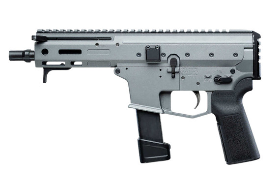 Angstadt AAMDP29PG6 MDP-9 27+1 6 Black Melonite Threaded Barrel Tactical Gray Cerakote Black Poly Grips, Tactical Pistol