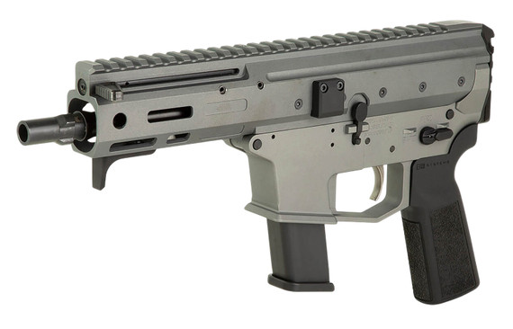 Angstadt AAMDP29PG6 MDP-9 27+1 6 Black Melonite Threaded Barrel Tactical Gray Cerakote Black Poly Grips, Tactical Pistol