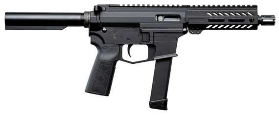 Angstadt AAUDP09P06 UDP-9 9mm Luger 15+1 6 Black Melonite Threaded Barrel, 5.50 Free Float M-LOK Handguards, Black Cerakote Aluminum Pic Rail Receiver, Black B5 Grips, Tactical Pistol