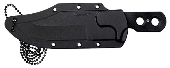 Cold Steel CS49HCFZ Mini Tac Bowie 3.63 Fixed Clip Point Plain Stonewashed 8Cr13MoV SS Blade, 3.25 Griv-Ex Handle, Knife